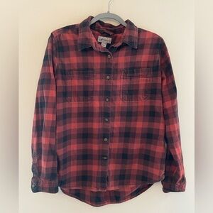 Women’s L (12/14) Carhartt Hamilton Plaid Flannel Shirt